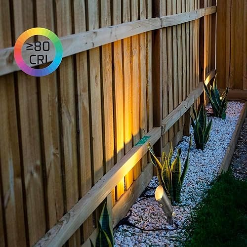 Miniatura 6 de Luz de paisaje de latón, mini proyector de bajo voltaje de 12 V con bombilla LED MR11 de 3 W, luz blanca cálida, luz de acento resistente a la