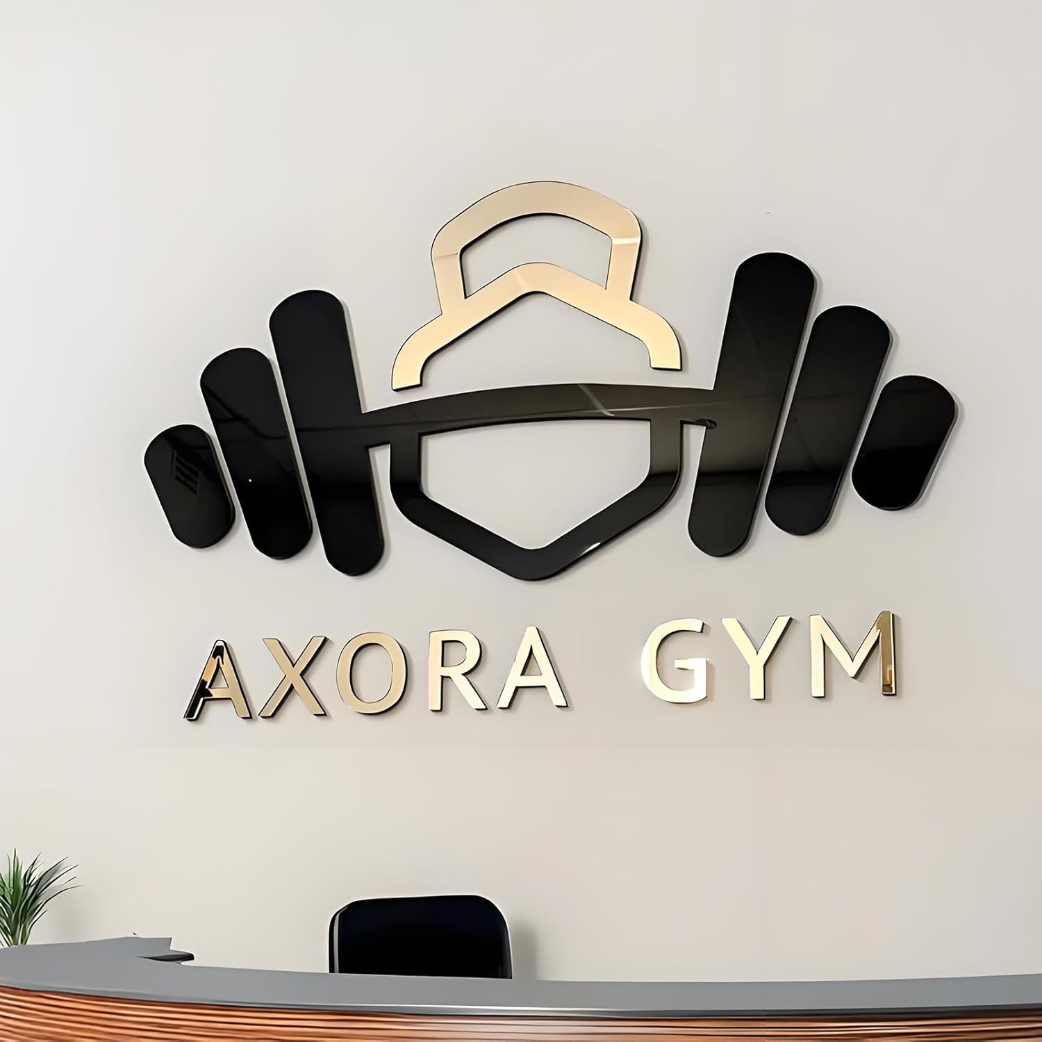 Custom 3D Acrylic Business Logo Sign for Wall – Personalized Acrylic Signage for Office, Studio, Reception, Nail,Store, Salon – Indoor Branding Wall Decor – 12-100 Inches (Multiple colors acrylic wall sign)