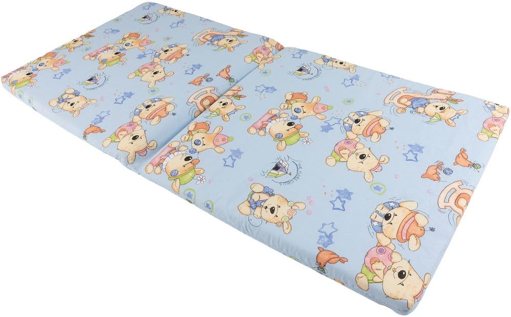 Poupy 804.6 Materassino per Lettino da Campeggio, Colori Assortiti, 60x120