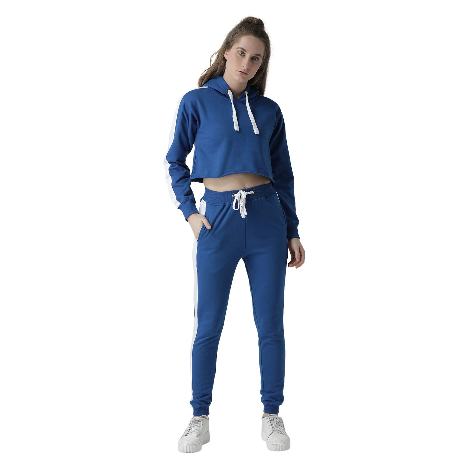 Blue tracksuit bottoms womens Clearance