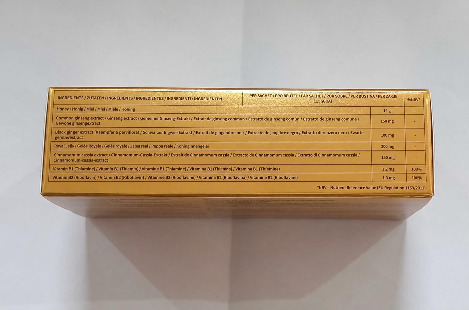 Happy Honey Kräuterhonig für Männer | Honigzubereitung mit Ginseng, Ingwer, Gelée Royale & Vitamin B1 + B2 | 6 Portionsbeutel à 15 g | Premium Honig mit Pflanzenextrakten