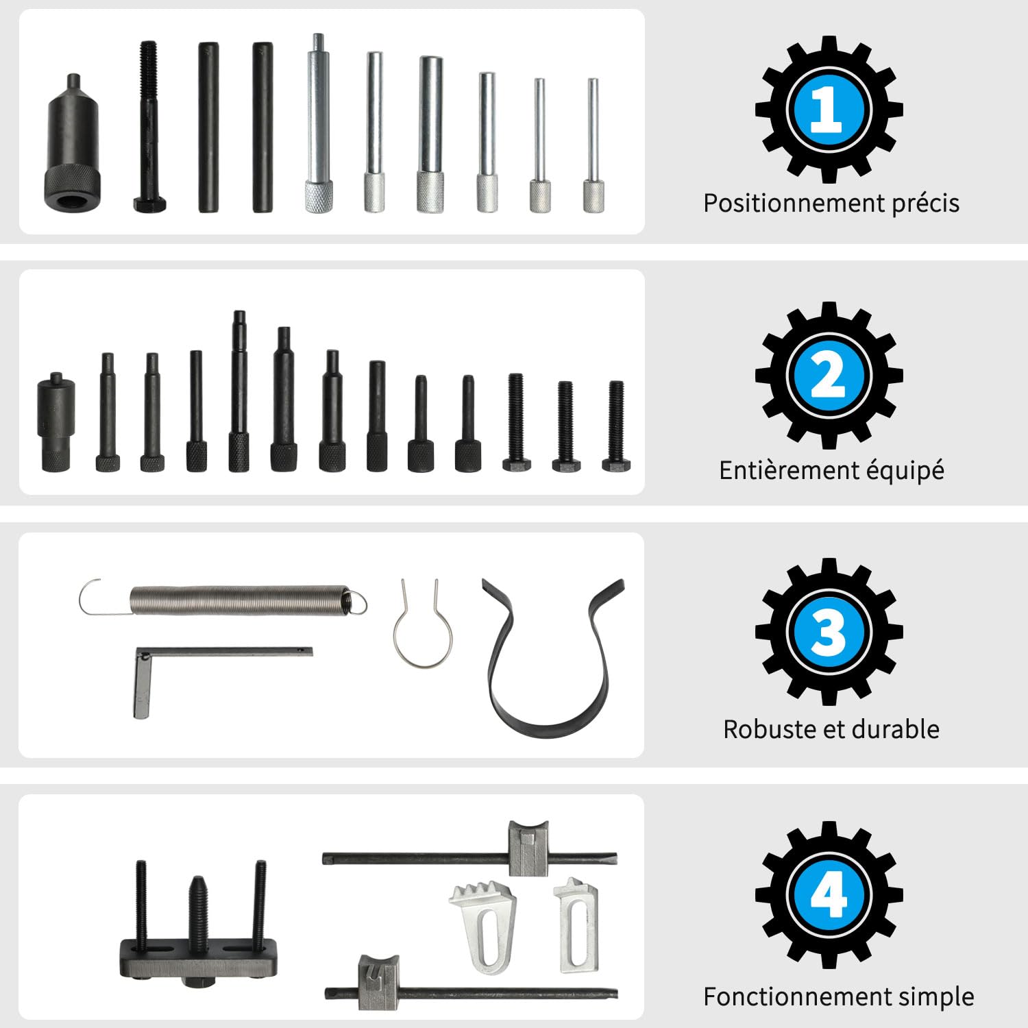 DPTOOL Strumento di allineamento Motore, Regolazione Albero a camme e Albero Motore per Peugeot, Citroën, PSA (Diesel e Benzina), Twin TDI, HDI, PSA 4086; Strumenti per Cinghia di distribuzione