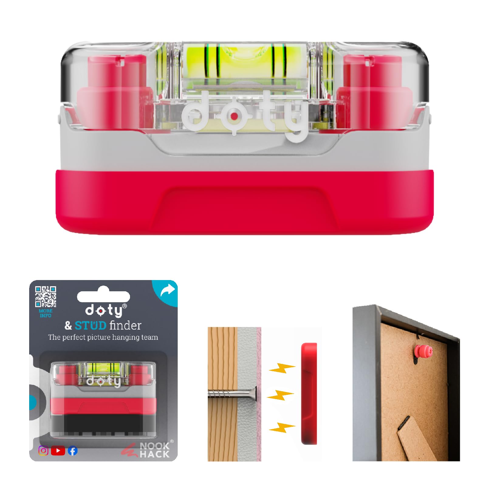 doty & Stud Finder, White