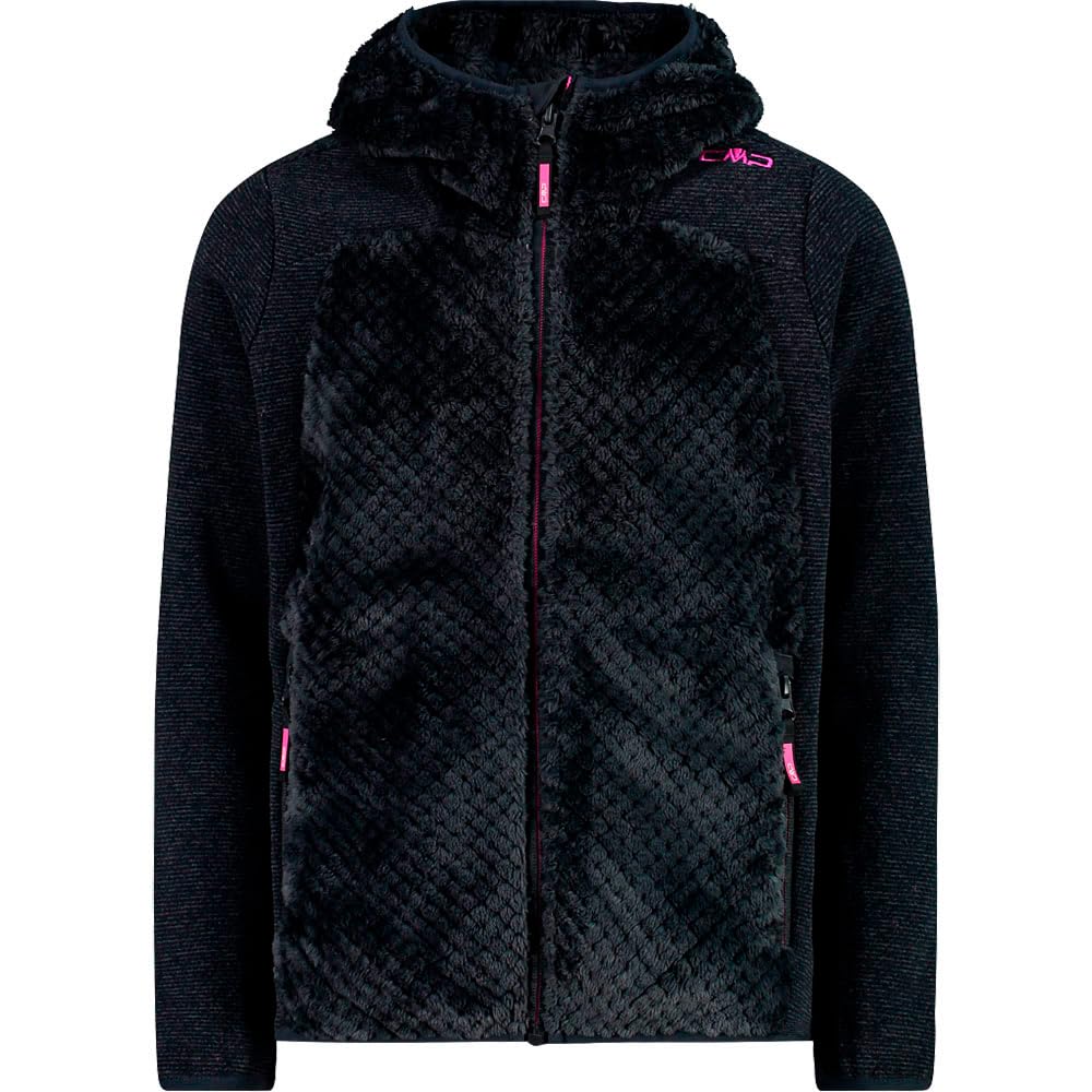 CMP Giacca Da Bambina Ibrida In Pile Highloft Con Cappuccio Fisso Giacca da bambina ibrida in pile Highloft con cappuccio fisso Unisex - Bambini e ragazzi