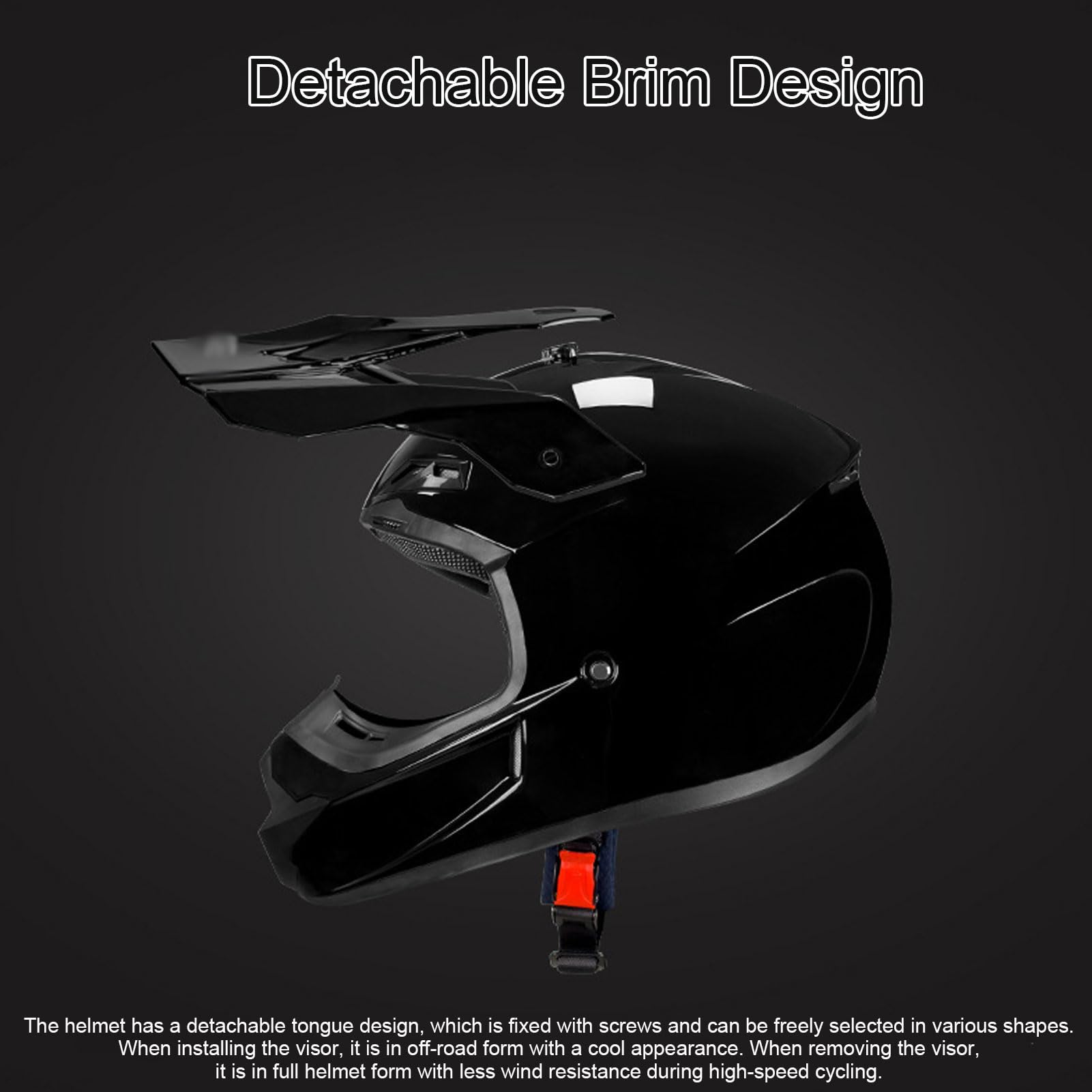 Retro motocyklowe kaski pełnotwarzowe - motocyklowy kask terenowy Zatwierdzone przez DOT Kaski motocyklowe typu Jet z otwartą twarzą do skutera Cruiser ATV,M=57-58cm