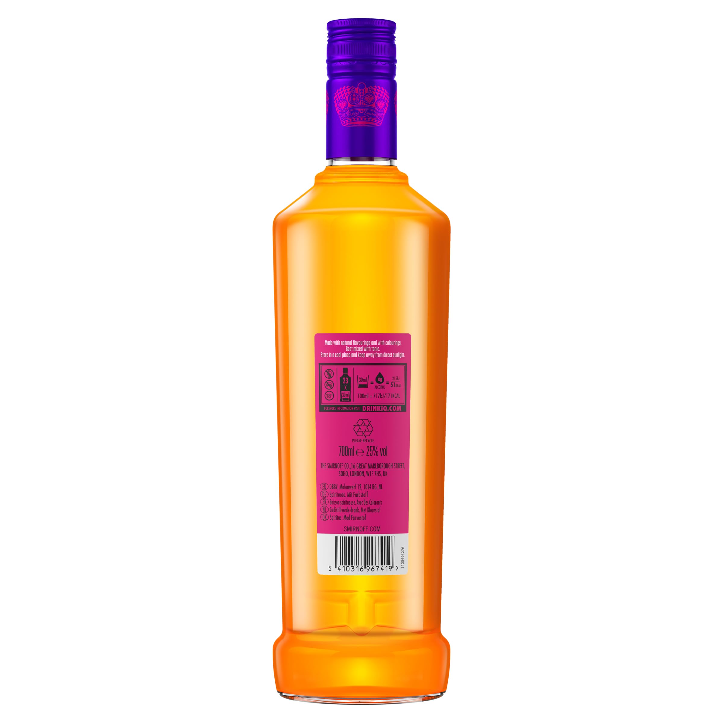Smirnoff Vodka MANGO & PASSIONFRUIT TWIST Spirit Drink 25% Vol. 0,7l