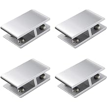 Aerometal Glass Clamp, Glass to Glass Connector, Suitable for 6-8mm Boards, 2 Way, Right Degree, 4 Pack