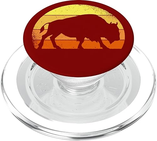 Miniatura 7 de Retro Buffalo Wild Animal I Sundown Bison PopSockets Swappable PopGrip