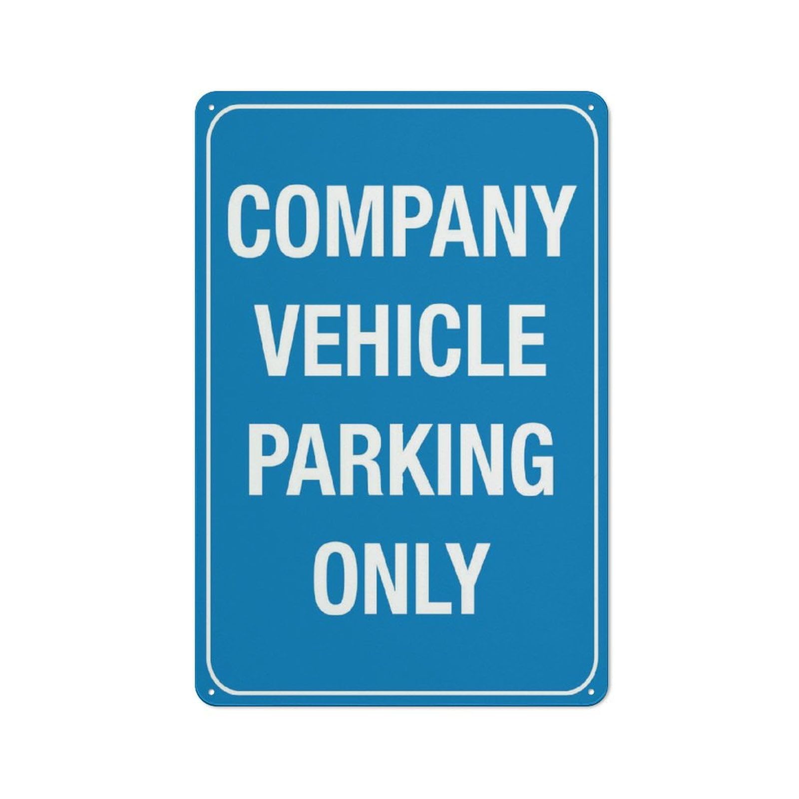 peiyeety Company Vehicle Parking Only IGN Metal Sign 8"x12", Rustproof Aluminum, Multicolor​