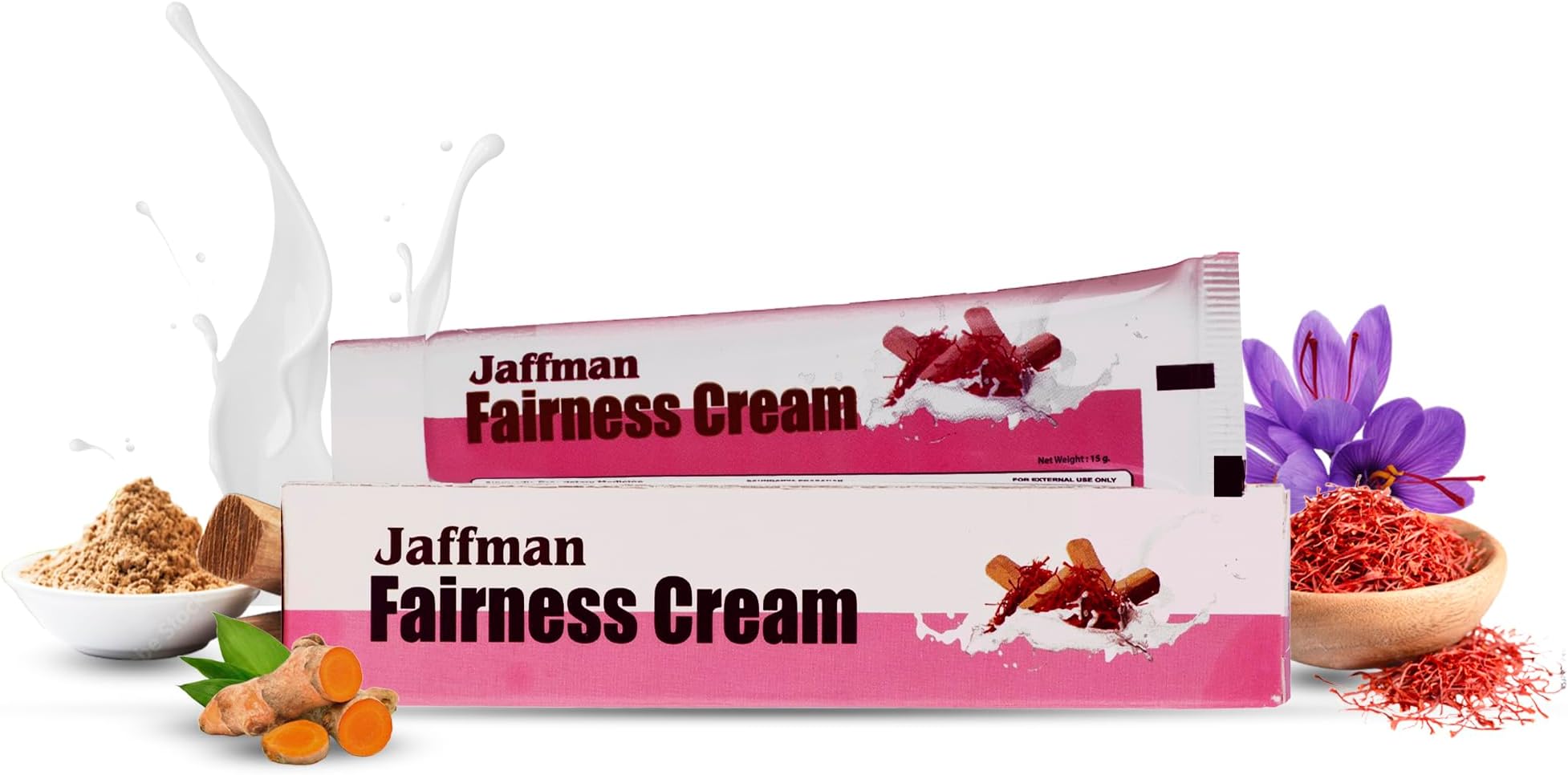 Fairness Cream with Saffron, Sandal, Milk and 25 Different Herbs | Skin Whitening, Dark Spot Removal & Acne Scars Removal Cream |For All Skin Type| For Men and Women | Pack of 1