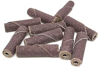 Benchmark Abrasives Aluminum Oxide Straight Cartridge Rolls for Blending Deburring Polishing Sanding Metal Alloys, Die Grinder Abrasives (10 Pack)(3/8
