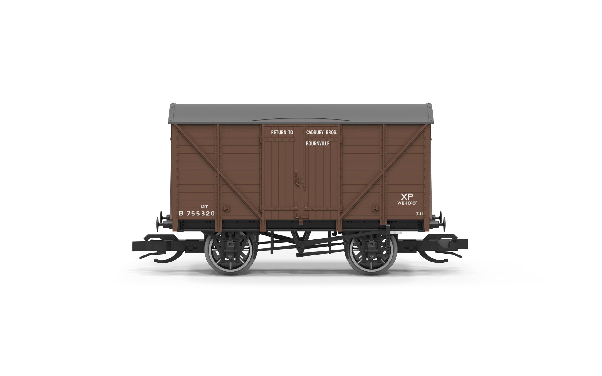 Hornby TT6043 TT Gauge BR 12 Ton Vent Van BR Bauxite Return To Cadbury B755320