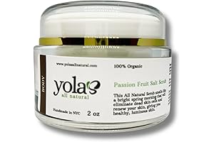 Savory Passion Fruit Salt Scrub for Exfoliation & Hydration (Medium)