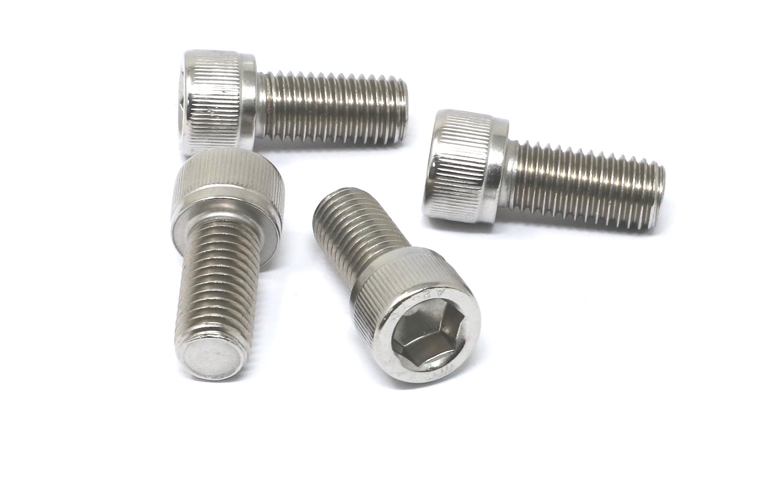 iexcell 100 Pcs M4 x 12mm Thread Pitch 0.7 mm Stainless Steel 304 Hex Socket Head Cap Screws Bolts Kit - 3