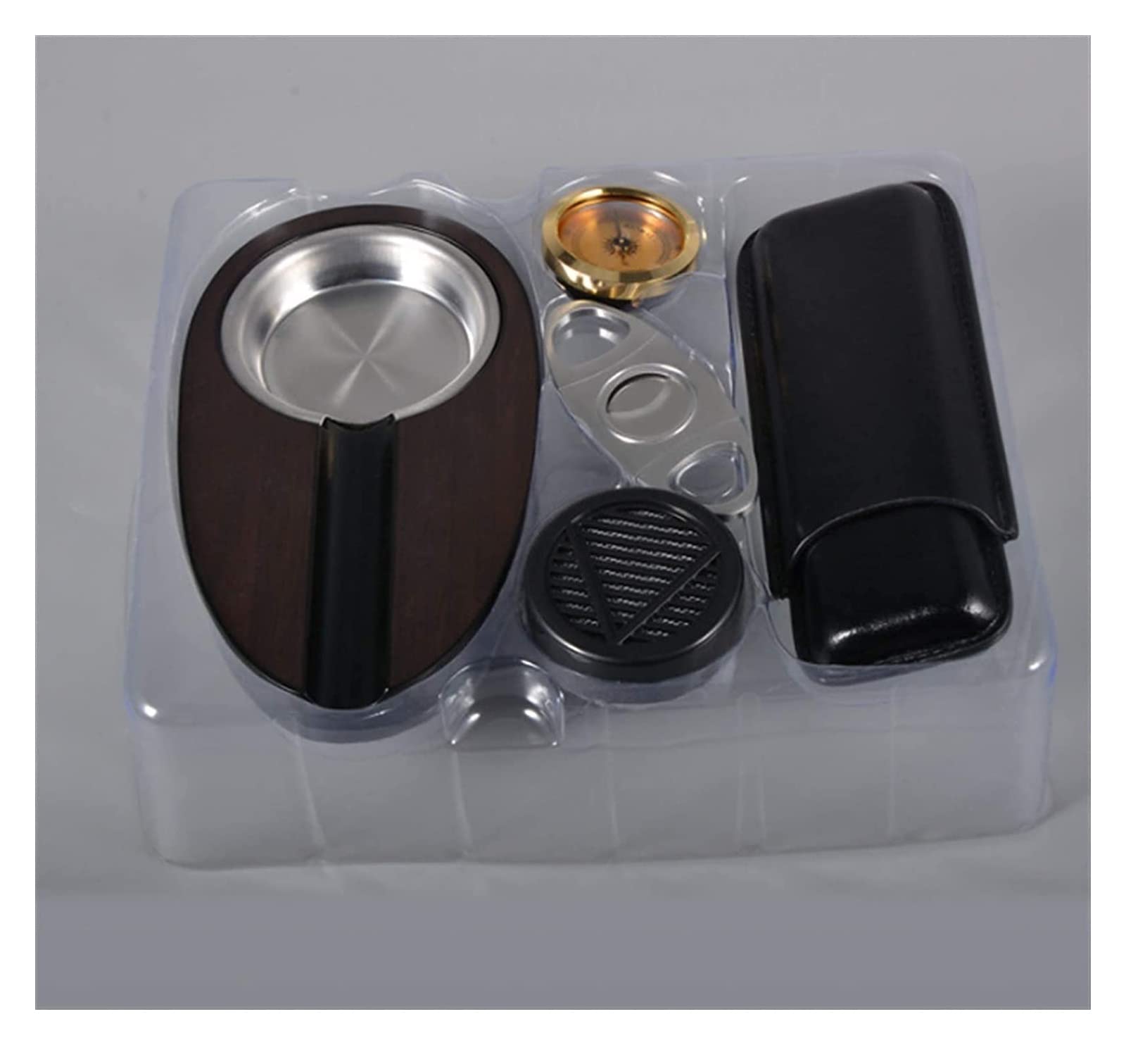 Pudełko na cygara Pudełko na cygara, Pudełko na cygara Humidor, Matowy mahoniowy rdzeń Humidor do cygar 6-częściowy zestaw akcesoriów Pudełko do przechowywania papierosów, Ręcznie robiony Humidor ce