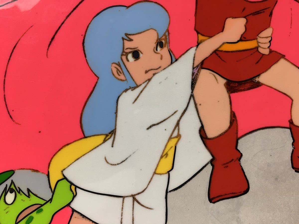 Amazon.co.jp: セル画 「ドロロンえん魔くん」当時物 えん魔くん&雪子 