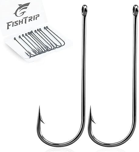 Anzuelos para Pesca de Crappie Panfish - 100 piezas Anzuelos Aberdeen de vástago largo y alambre ligero para pez sol, bass pequeño, trucha de agua