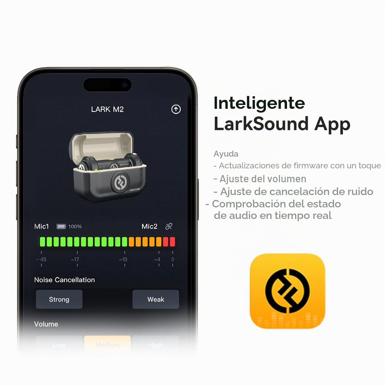 Hollyland Lark M2 Microphone Lavalier pour DSLR Caméra