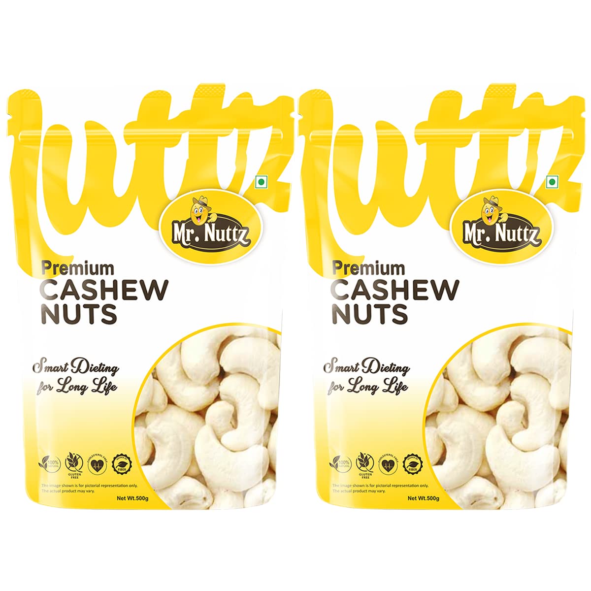 Mr.Nuttz 100% Natural Premium Whole Cashews 1kg | Whole Crunchy Cashew | Premium Kaju nuts | Nutritious & Delicious | Gluten Free & Plant based Protein (B09SGD52TG) Amazon Price History, Amazon Price Tracker