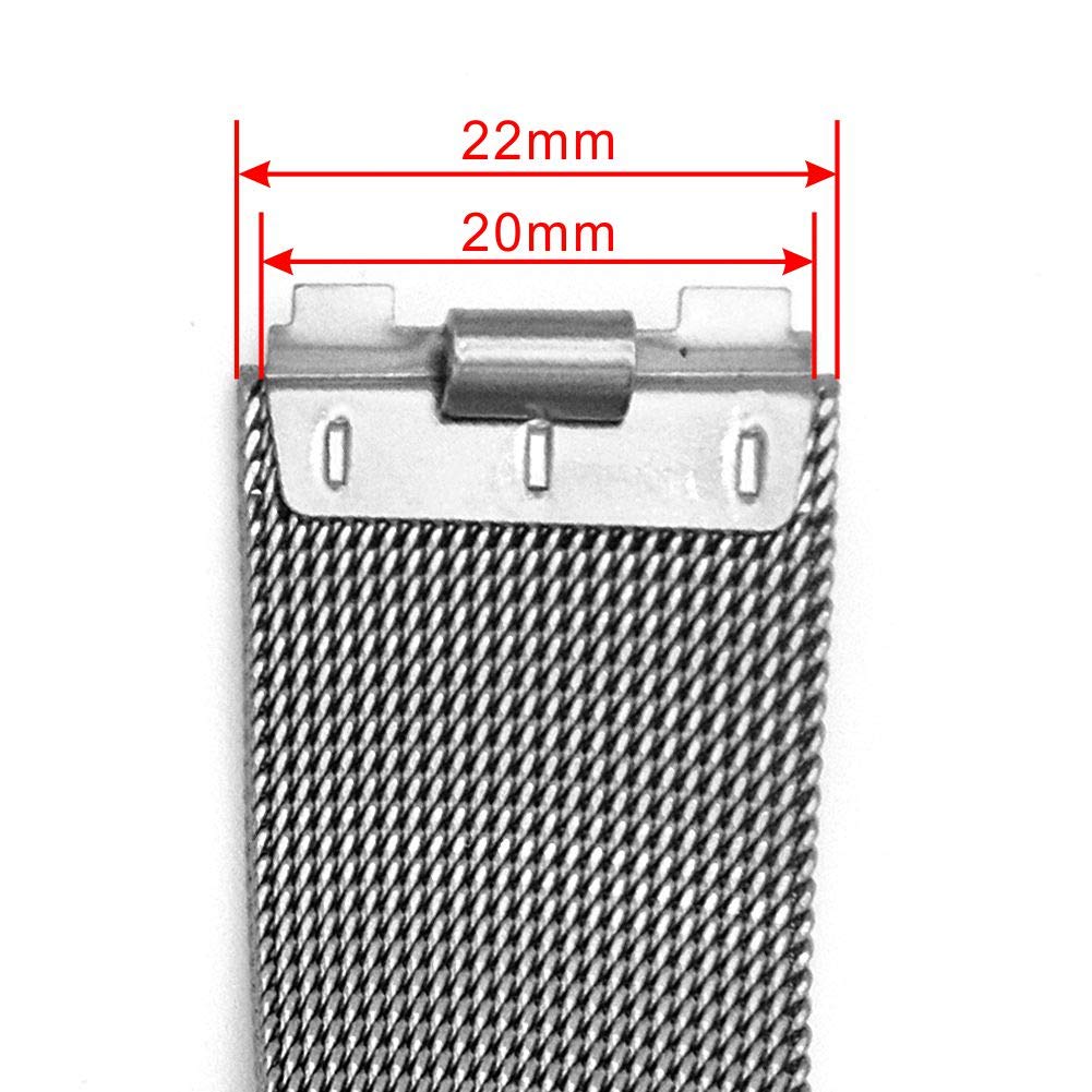 22mm Spring Bar Stainless Steel Watch Strap Replacement for Skagen 233X Series