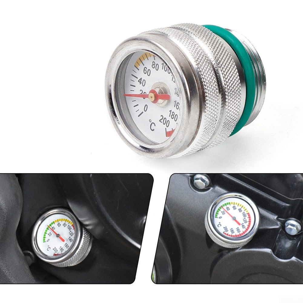 Indicatore di temperatura dell'olio motore M30 x 1,5 per moto W650 W400 W800 1987-1998 650 temperatura moto (nero)
