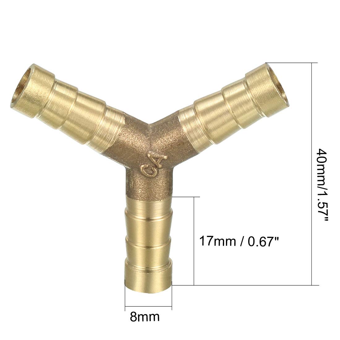 HATOOLHA® Schlauchverschraubung aus Messing, 10 mm Widerhaken auf 3/8 Zoll BSP-Innengewinde, 90 Grad Rohradapter-Anschluss HATOOLHA® Schlauchverschraubung aus Messing, 10 mm Widerhaken auf 3/8 Zoll BSP-Innengewinde, 90 Grad Rohradapter-Anschluss