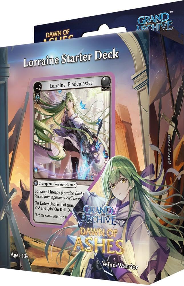 Grand Archive TCG Dawn of Ashes Starter Deck - Lorraine - Trading Card Deck - 72 Pieces