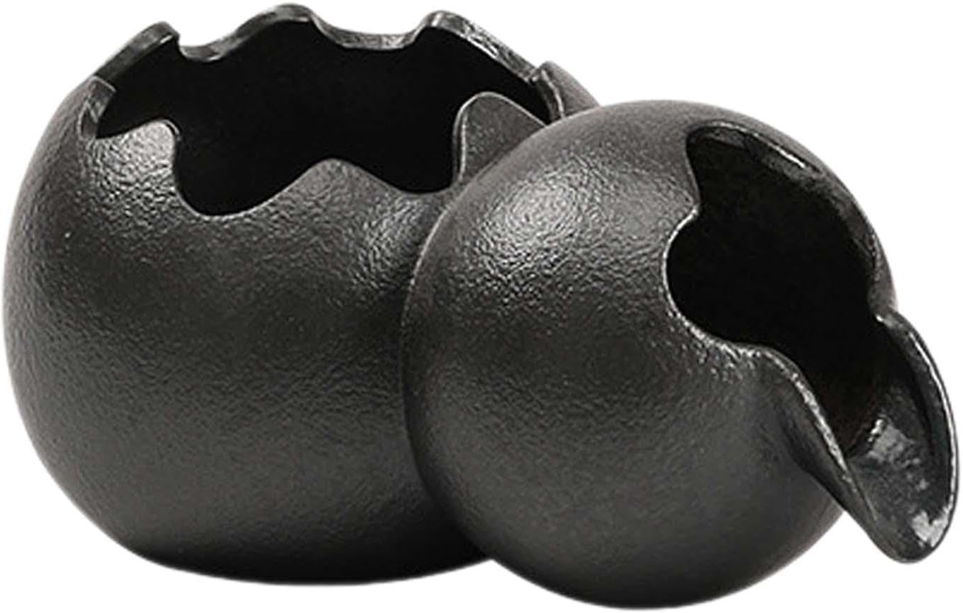 Waterfall Water Fountain Jar Tabletop Waterfall Decoration Fountain Clay Pot, Black