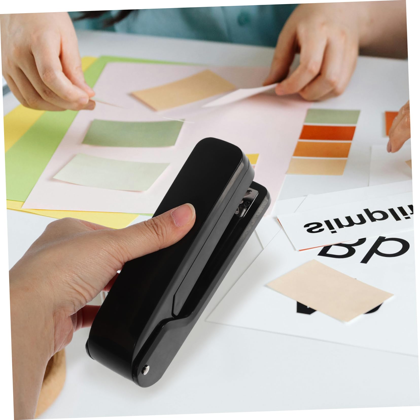 Gadpiparty 4 Pezzi cucitrice rotativa X Cucitrici pesanti per scrivania CONTINIZIONI PERSCITARI Picket desktop cucitrice per rilegatura di carta da ufficio rotante Metallo Nero