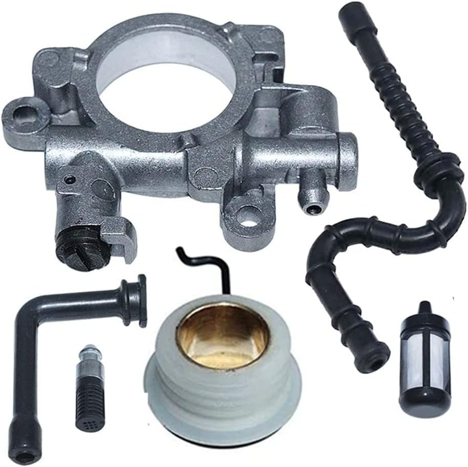 Lhclotus Oil Pump Worm Gear Fuel Filter/Line Kit for Stihl