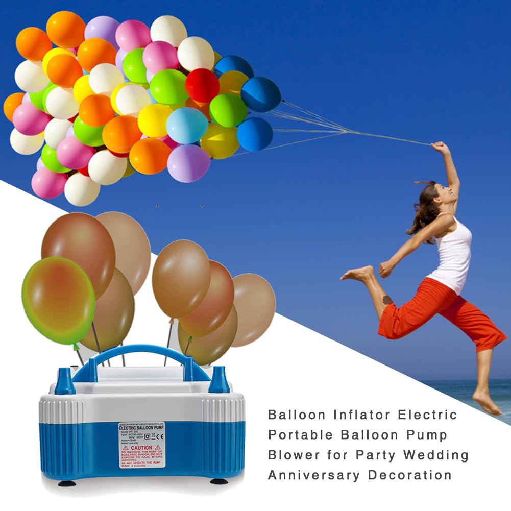 Pompa elettrica per palloncini - Gonfiatore portatile da 22 x 19 x 15 cm, materiale ABS