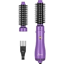 Hot Air Brush, Aima Beauty Salon One-Step Hair Dryer and Volumizer, 4-in-1 Hair Dryer Brush, Hair Styling Tools, Purple-Round