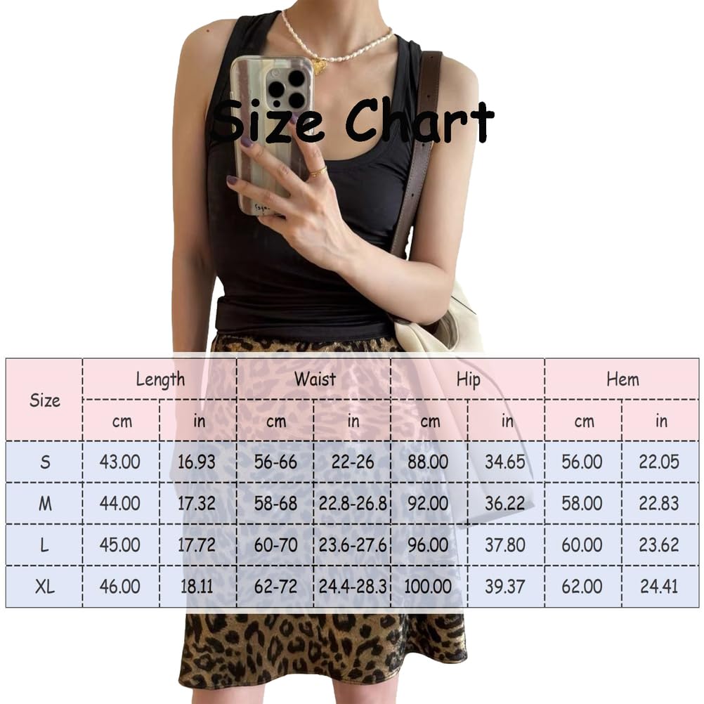 Jupe Queue de Poisson à Imprimé Léopard Pour Femme Style Y2k DéContractée Taille Haute élastique Tendance Estampage à Chaud