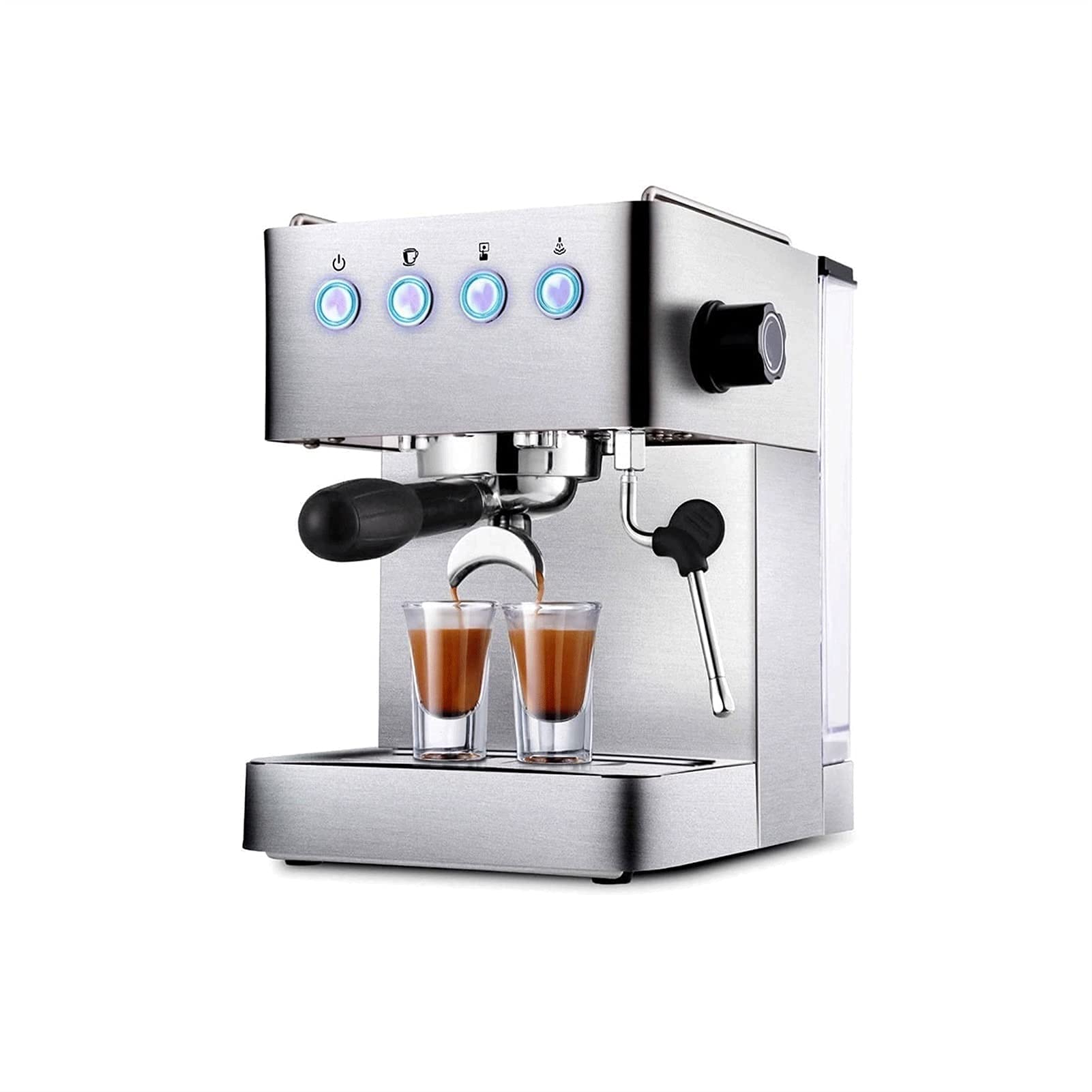 1 7L Semi-Automatic Espresso Machines Hand Coffee Machine Milk Froth Self-Cooking Coffee Machine Suitable For Home Business Party