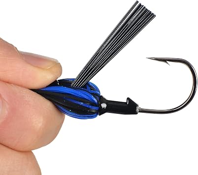 Fishing Jig with Weed Guard, 3/8 oz, Pack of 6