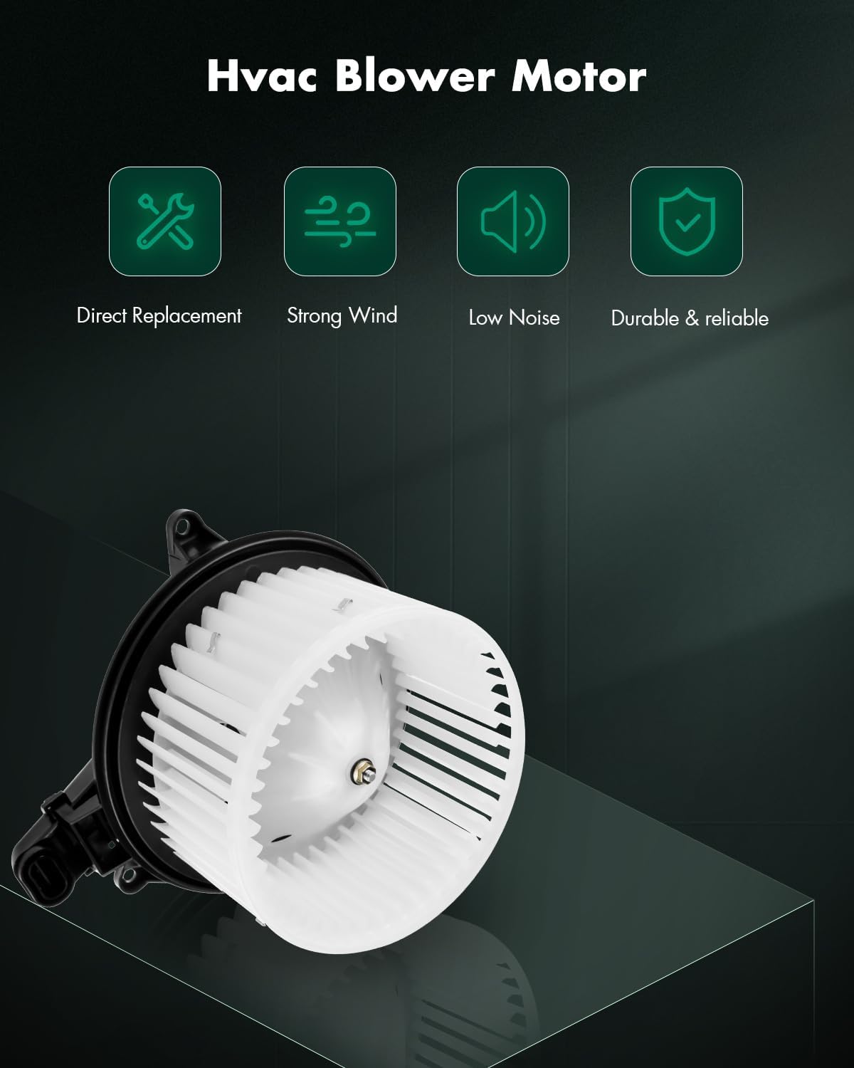 SCITOO HVAC Heater Blower Motor with Fan Cage Front 700237 for Ford for Expedition 2009-2017,for Ford for F-150 2009-2014,for Lincoln for Navigator 2009-2017