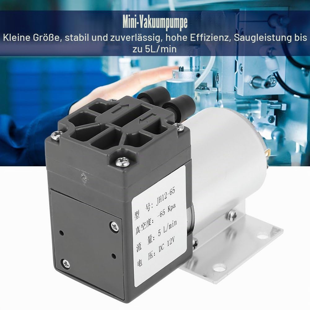 Mini Vakuumpumpe Unterdruck Saugpumpen DC 12 V 500mA mit Halter (120kpa 5L/min)