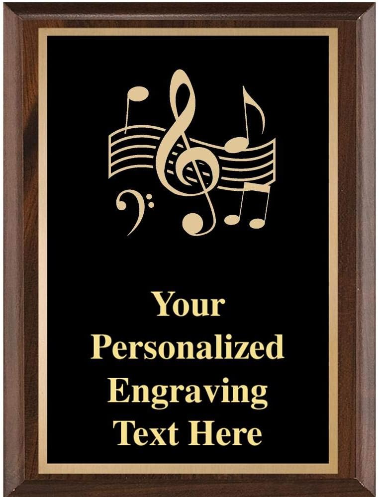 Crown Awards Music Plaques, 8x10 Classic Plaque Music Trophy Plaque