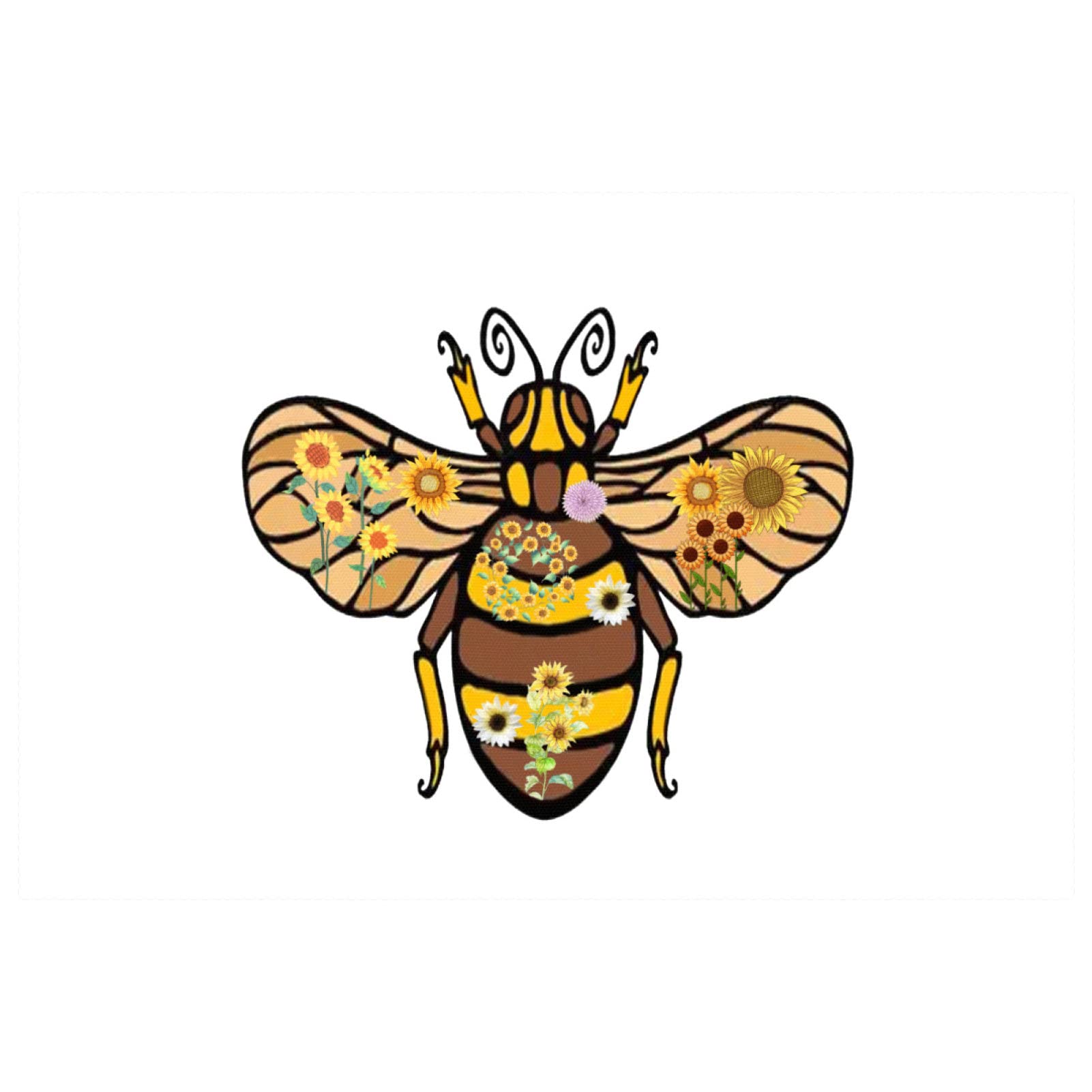 Set de table thermorésistant et antidérapant motif abeille