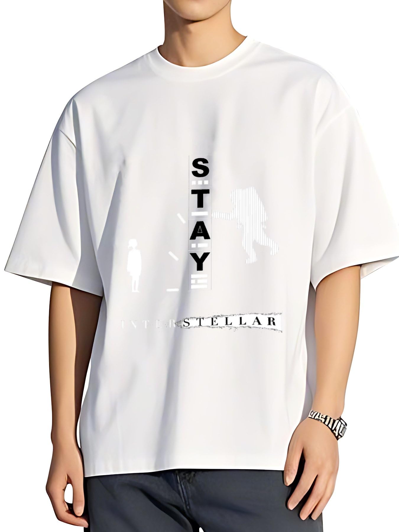 Amazon.co.jp: Tシャツ 半袖 インターステラー 日本発3-5日届 メンズ