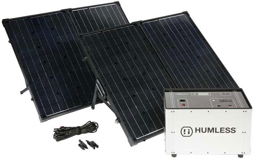 Portable Solar-Ready Generator for Camping, Hunting, RV, Off Grid, 1.3 kWh Battery Backup by Humless