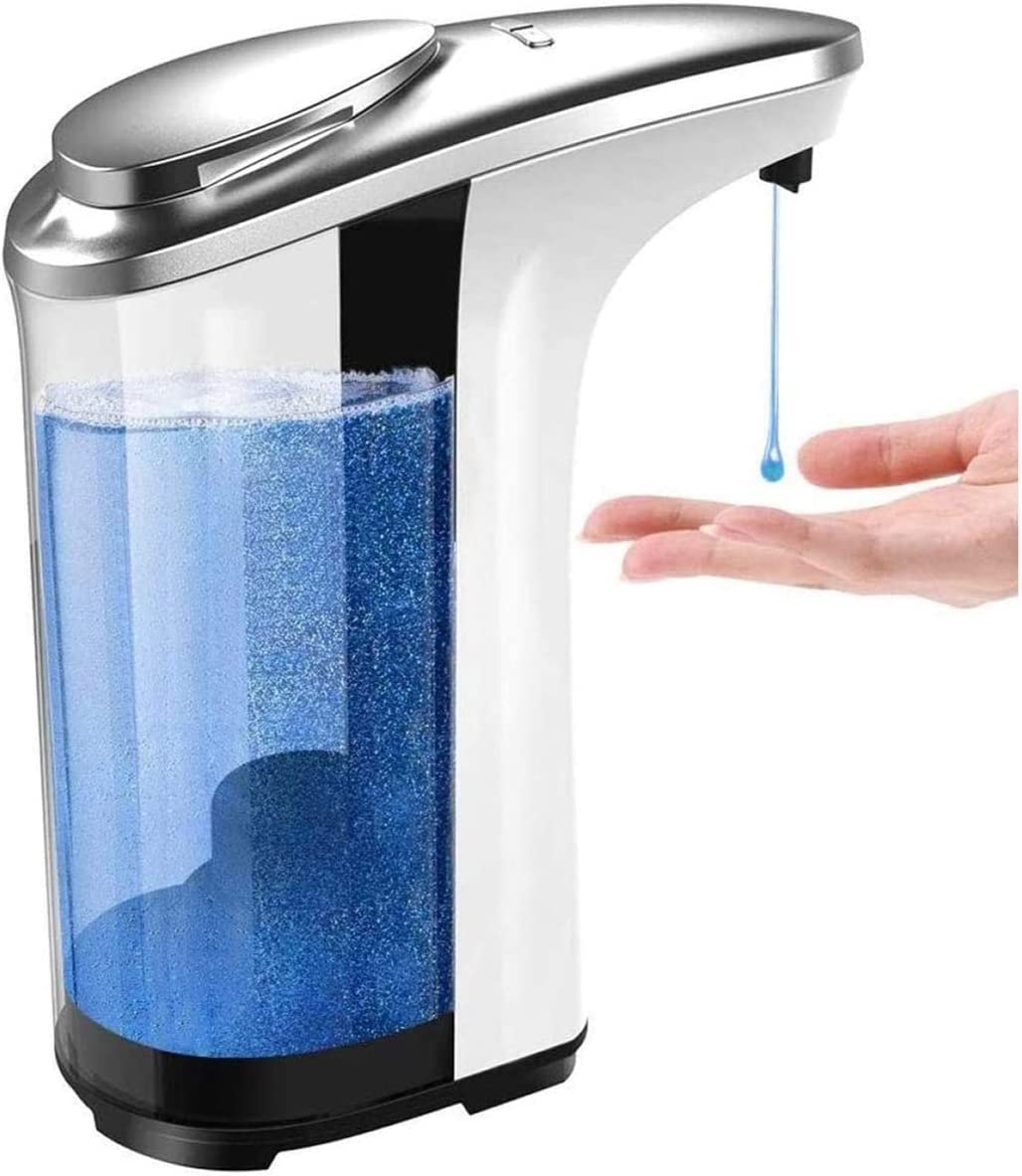 FBJAMZ Touchless Automatic Soap Dispenser,Waterproof Gel Soap Dispenser for Kitchen Bathroom, Hands Free Soap Dispenser for Hygiene and Convenience