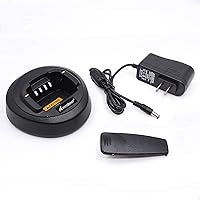 Vista 4 de Cargador rápido compatible con Motorola CP185 CP100D CP476 CP477 CP1300 CP1600 CP1660 EP350 P140 P145 P160 Radio PMNN4476A PMNN4081AR PMNN4080