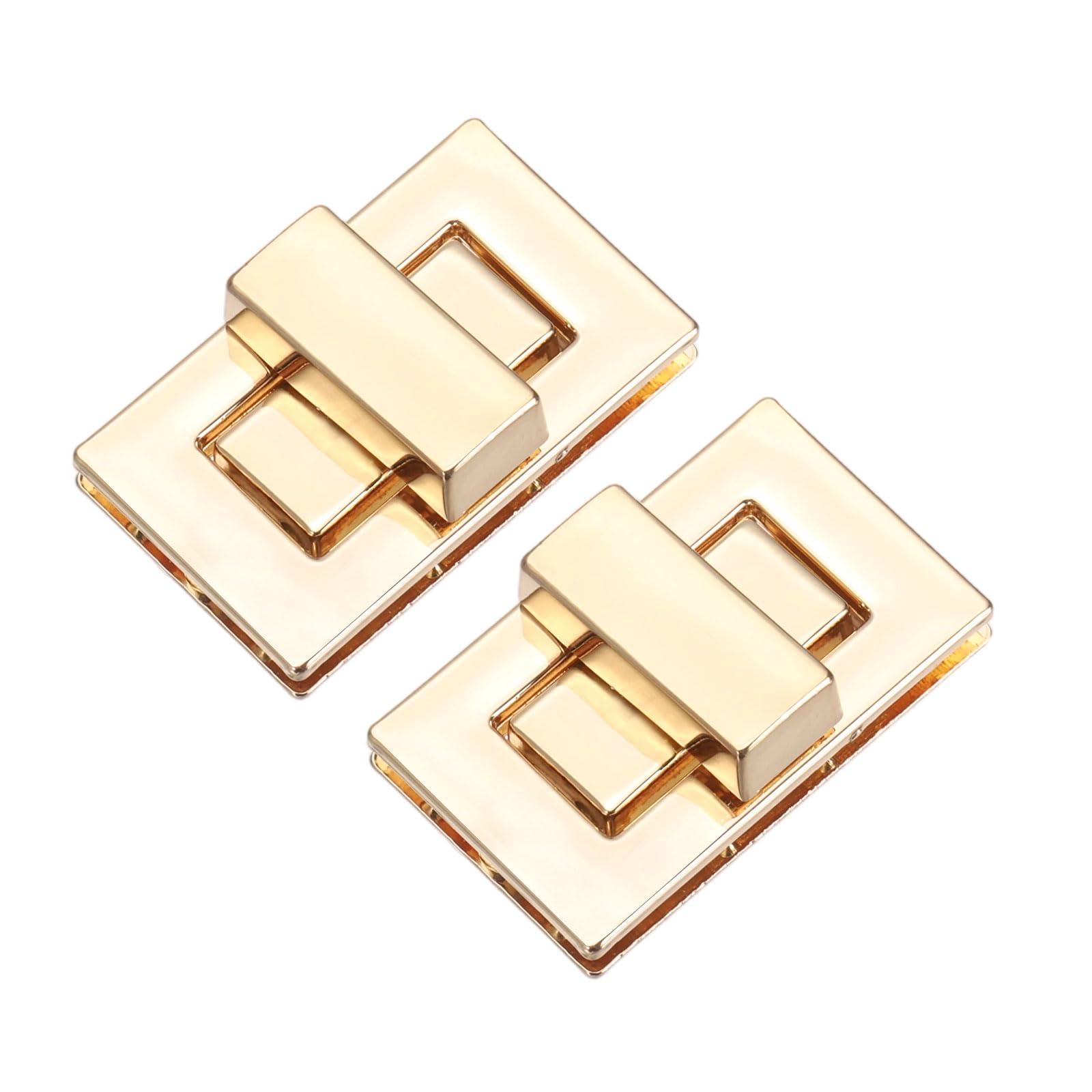 Photo 1 of M METERXITY 2Pcs Purse Twist Lock Closure - Light Gold