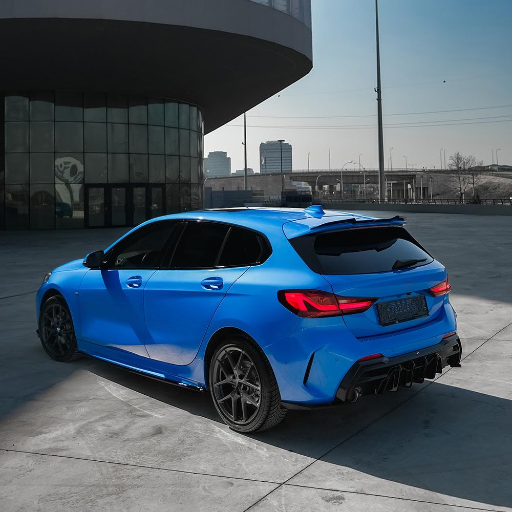 Diffusori Laterali Posteriori Oneway compatibili con BMW Serie 1 F40 M-Pack/M135i 2019- Nero lucido