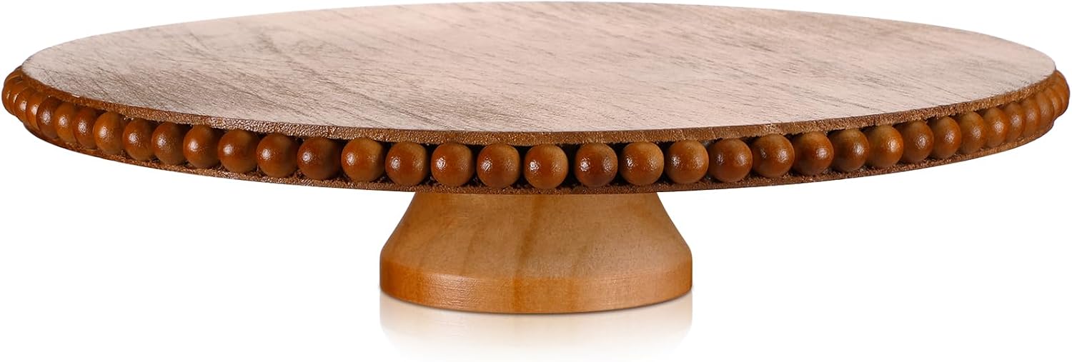 Beaded Tabletop Cake Stand 12 Inch Decorative Wood Jamaica Ubuy