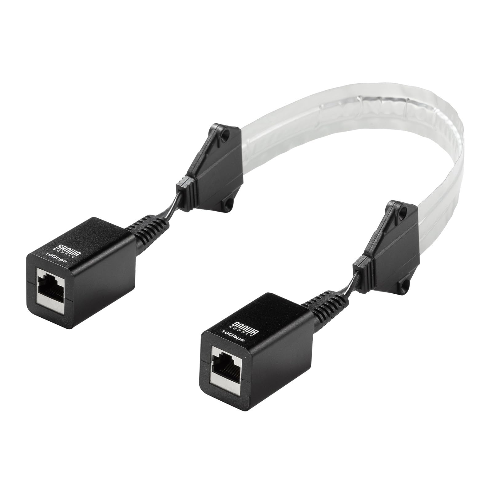 Amazon.co.jp: サンワサプライ すきま用 CAT6A 延長LANケーブル（PoE