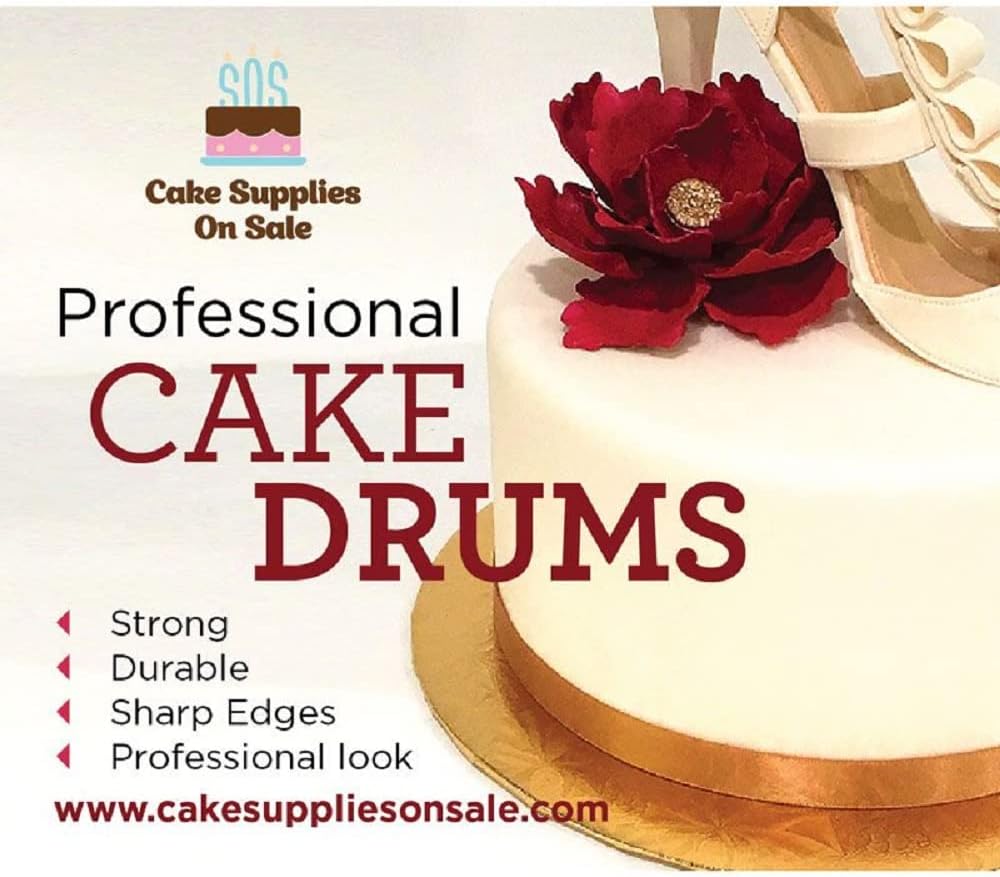 12" White Round Drum, 1/2"