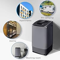 Vista 7 de COMFEE' Mini lavavajillas portátil y paquete de lavadora compacta de 0.9 pies cúbicos para apartamentos, casas rodantes y espacios pequeños