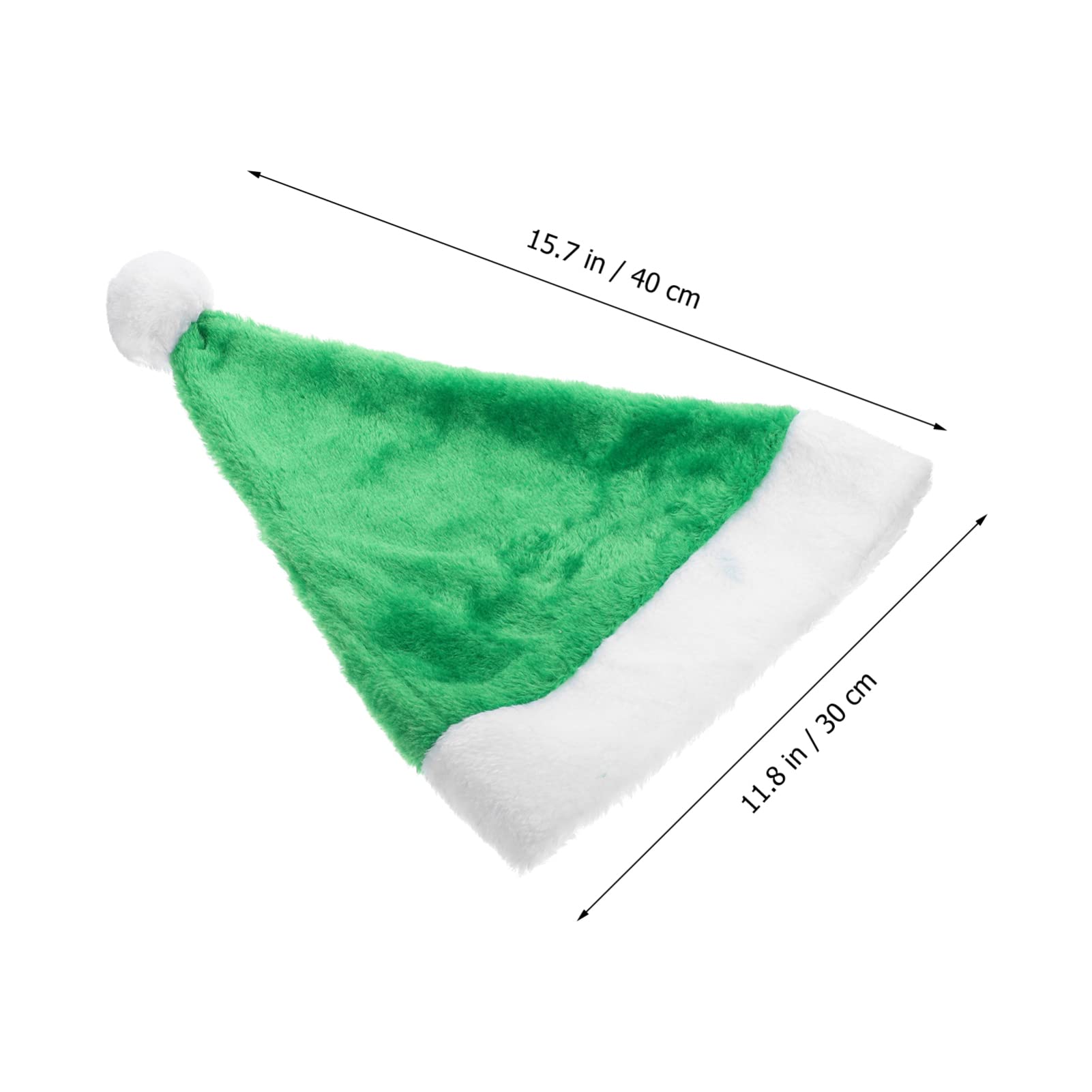 PRETYZOOM 4 Piezas Gorro de Papá Noel de felpa sombrero de navidad gorros navideños esponjosos christmas hat sombreros navideños cálido gorro de Papá Noel suministros de navidad felpa corta